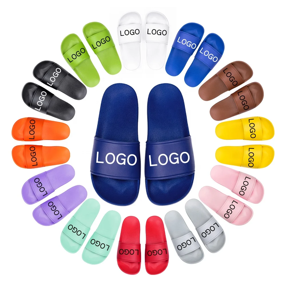 

Hot Sale Customized Logo Slipper for Men Custom Logo Blank Slide Sandal