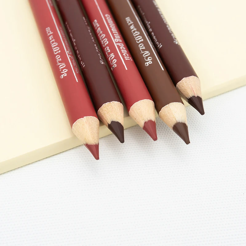 

High quality vegan lip pencil private label waterproof smudge proof lip liner, Multi-colors