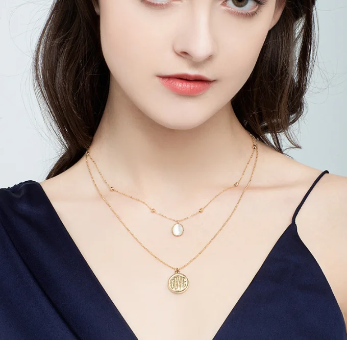 

Chain Necklaces Rose Gold Plated Wholesale Fashion Simple Plain Women Jewelry Men Gift Business Party Wedding Unisex Technology