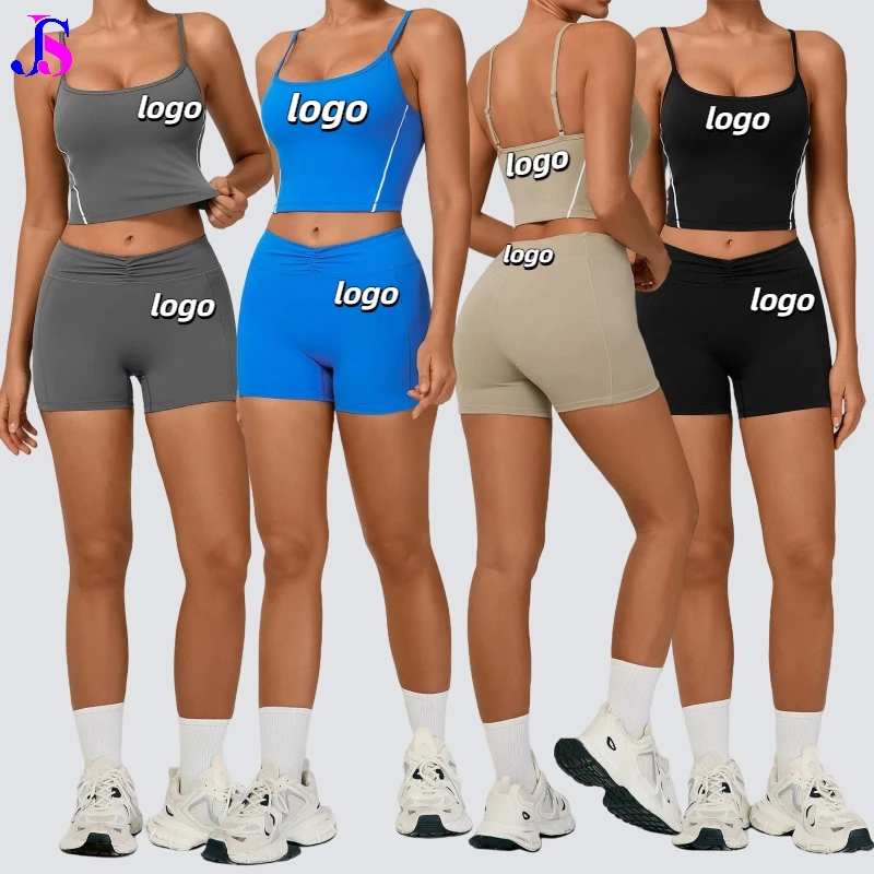 无袖Spandex Nylon防泼水瑜伽Top