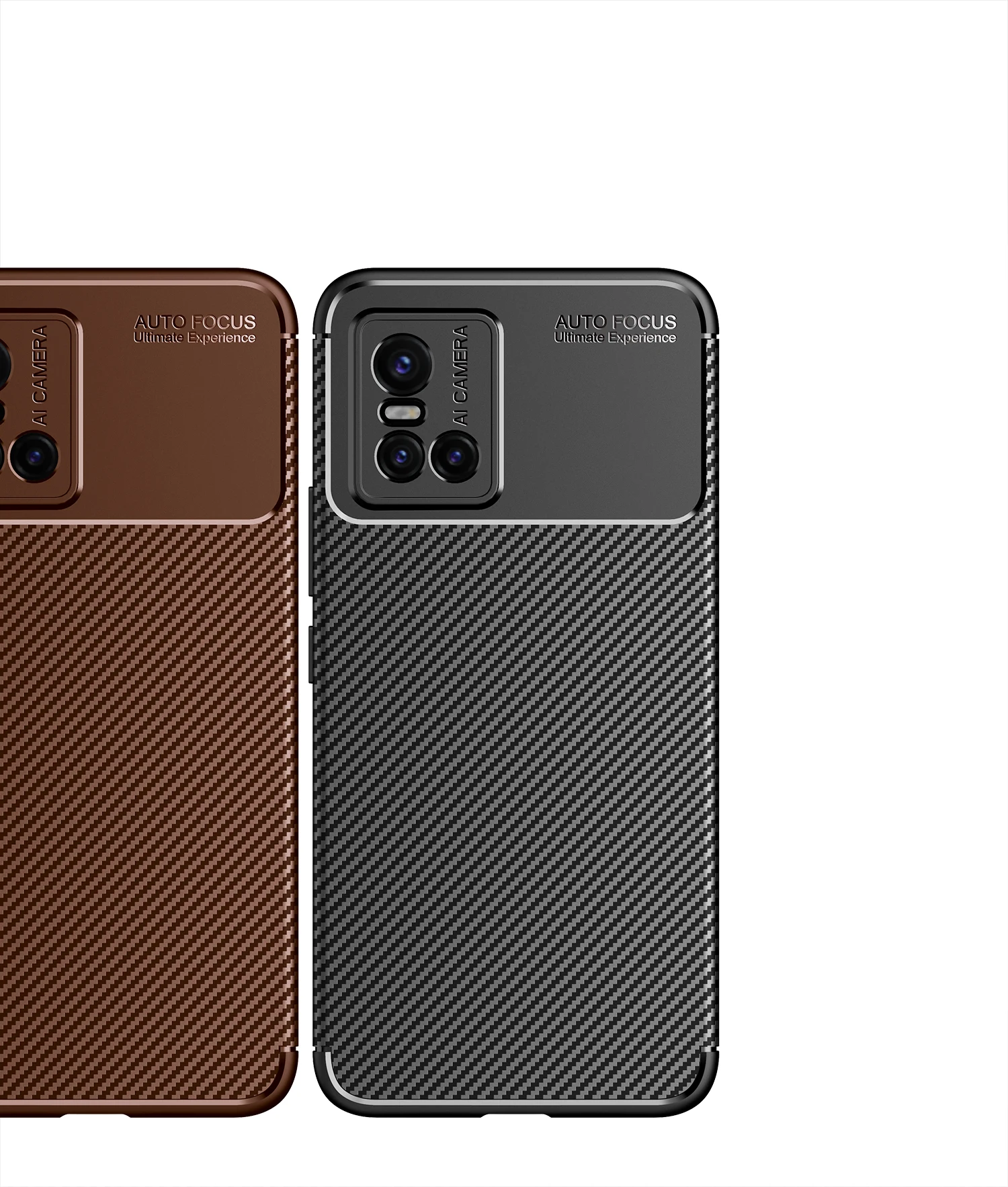 

WLONS sx pro Lite New Design Carbon Fiber Back Cover Soft TPU Shockproof Phone Cover Case Accessories For Vivo S10, Multi colors
