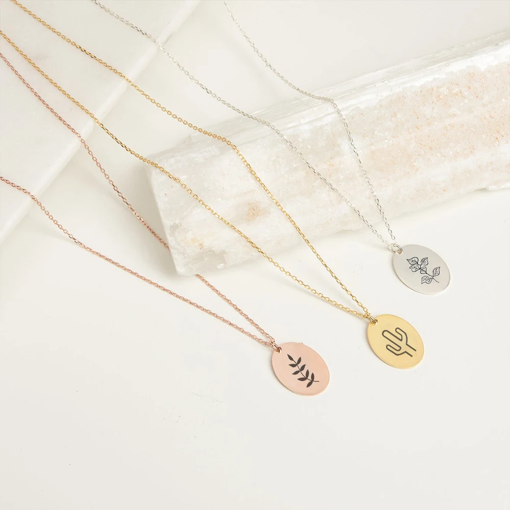 eManco Plants Necklace Natural