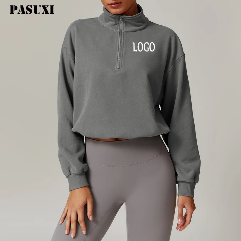 PASUXI Breathable Cropped Activewear Top