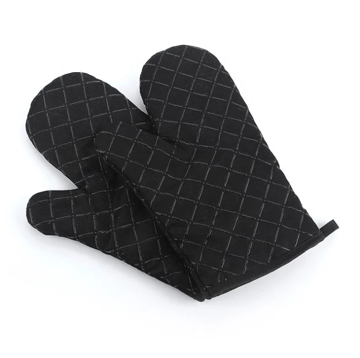 

Cotton Oven Mitts Microwave Heated Insulating Hand Oven Mitts For Kitchen Low MOQ, Red black pink green