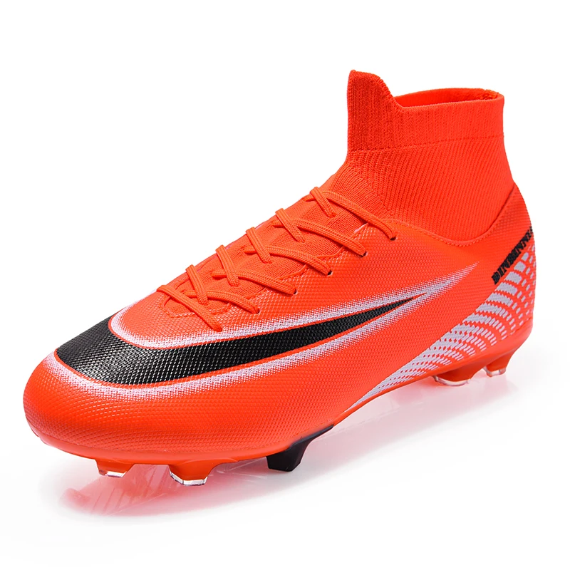 

Youth Ankle Socks Football Boots Student Indoor Lawn Sneakers Plus Size Long Spike Soccer Shoes football boots shoes soccer