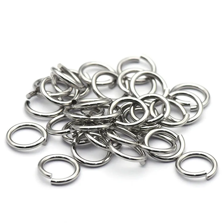 

Hobbyworker 1000pcs 0.5mm to 1.2mm Split Open Stainless Steel Jump Rings for Diy Necklace Bracelet Jewelry Making