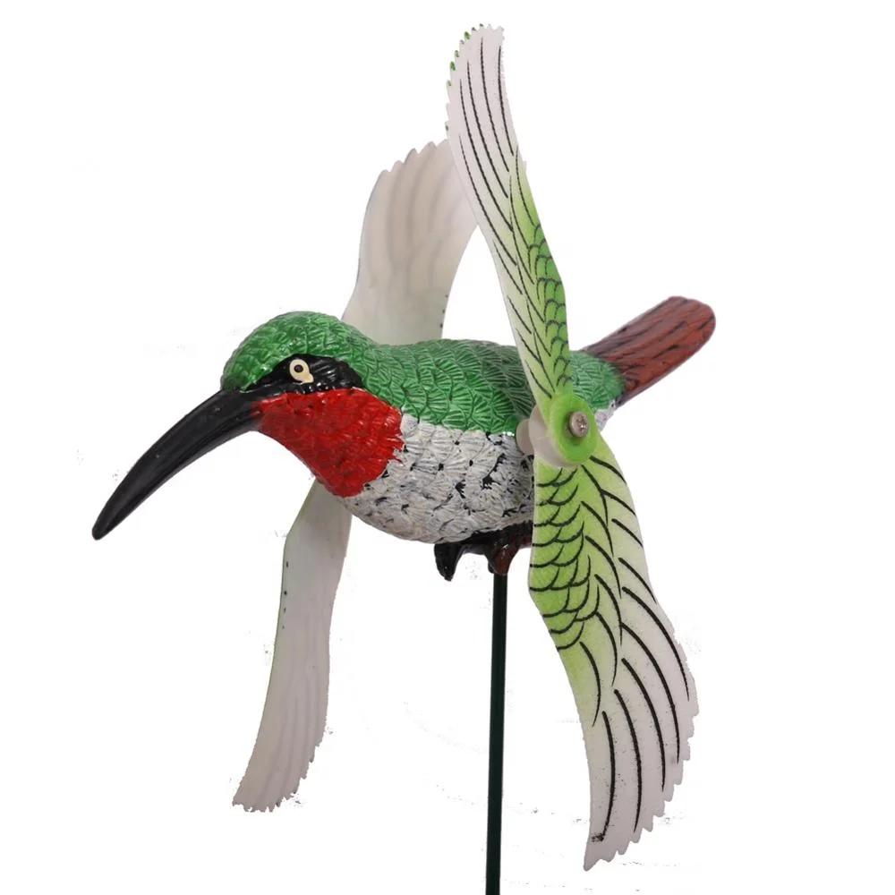 

OSGOODWAY 8 PLASTIC WINDMILL KINGFISHER WIND SPINNER YARD STAKES GARDEN DECOR ART SUPPLY WITH FREE SHIPPING, Multi birds and insect