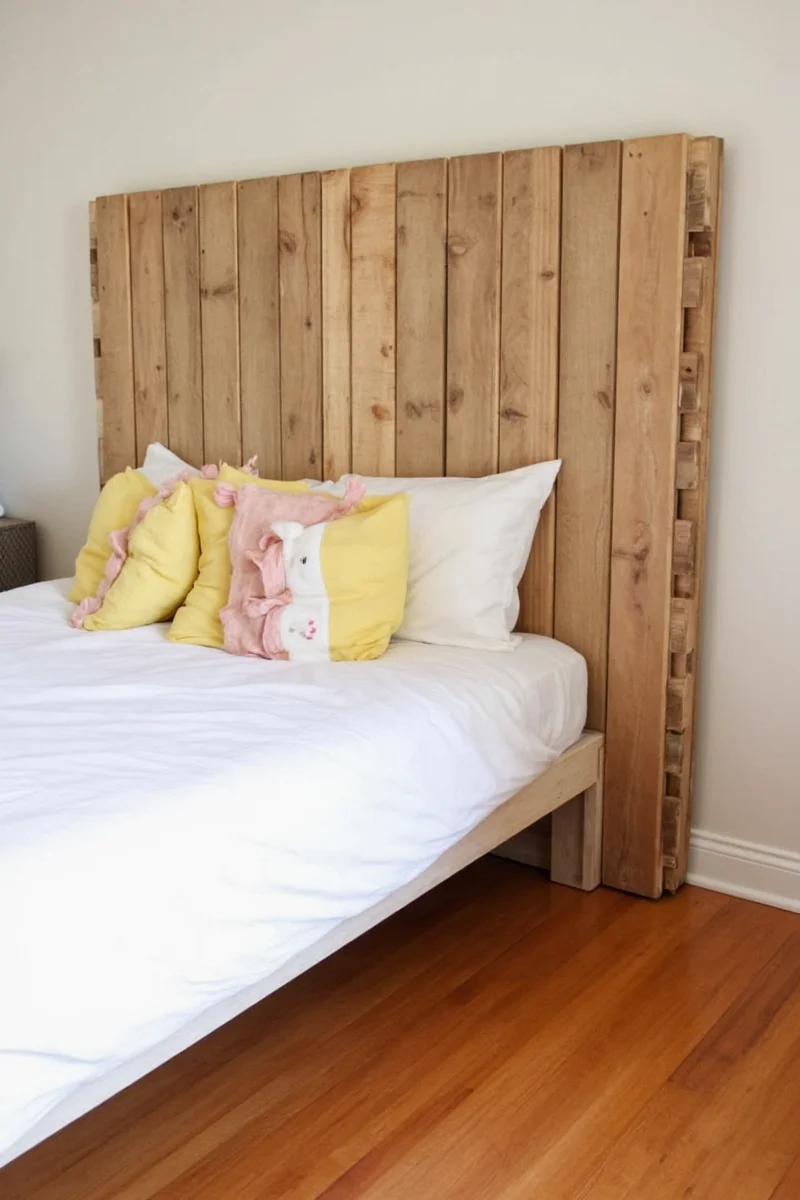 DIY Pallet Headboard Idea 2