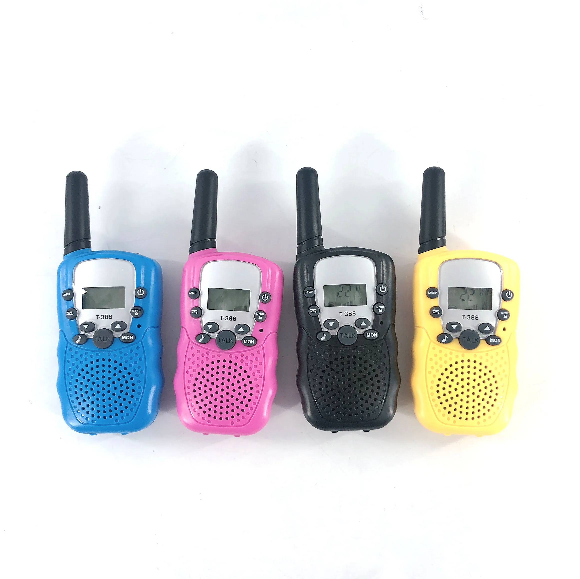 

Hot Selling Child Toy Kids Adventure Walkie Talkie Set Emergency Police Walkie Talkies Outdoor Handheld Mini Walkie Talkies, Black blue pink yellow