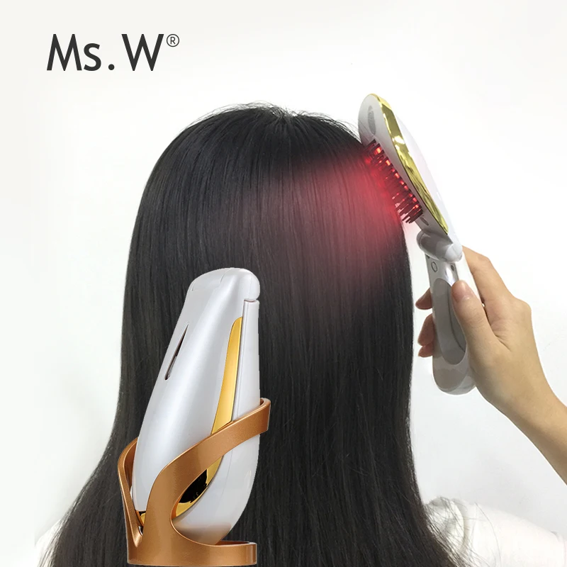 

New High Quality Wholesale Hair Salon Products Cable Electric Hot Hair massage comb, White