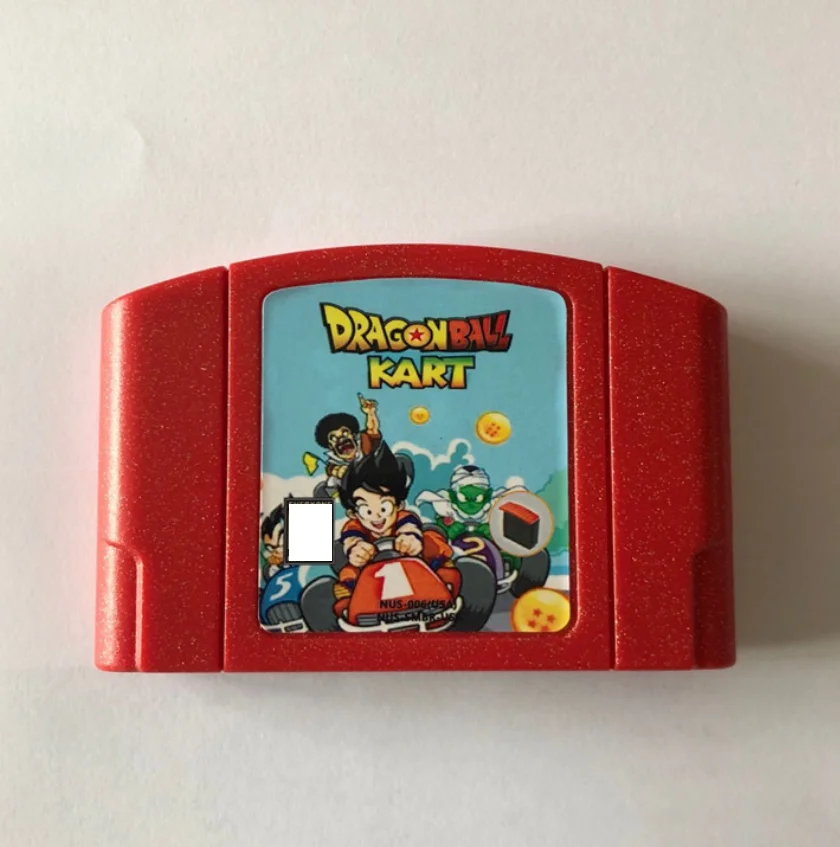 

Free Shipping Dragonball Kart for N64 Custom Hack Son Goku Dragon Ball Z NTSC game cartridges, Colorful