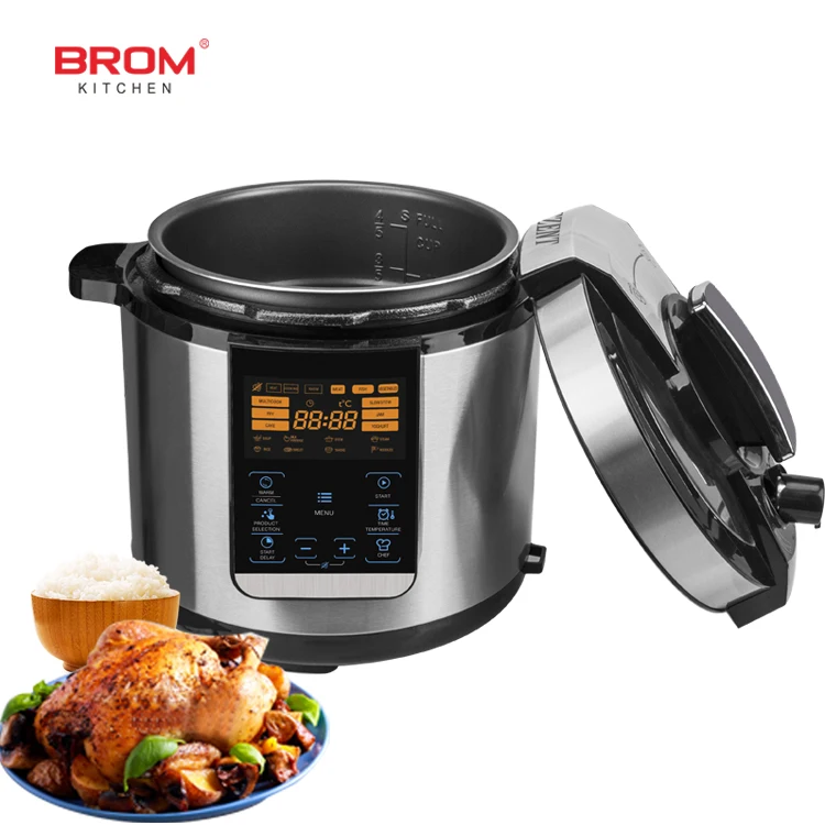 
6l non stick smart digital rice stove portable microwave electrical stainless steel multifunction electric rice pressure cooker Multifunctional Instant Cookers Electric 5 Liter Pressure Cooker<img data-src=