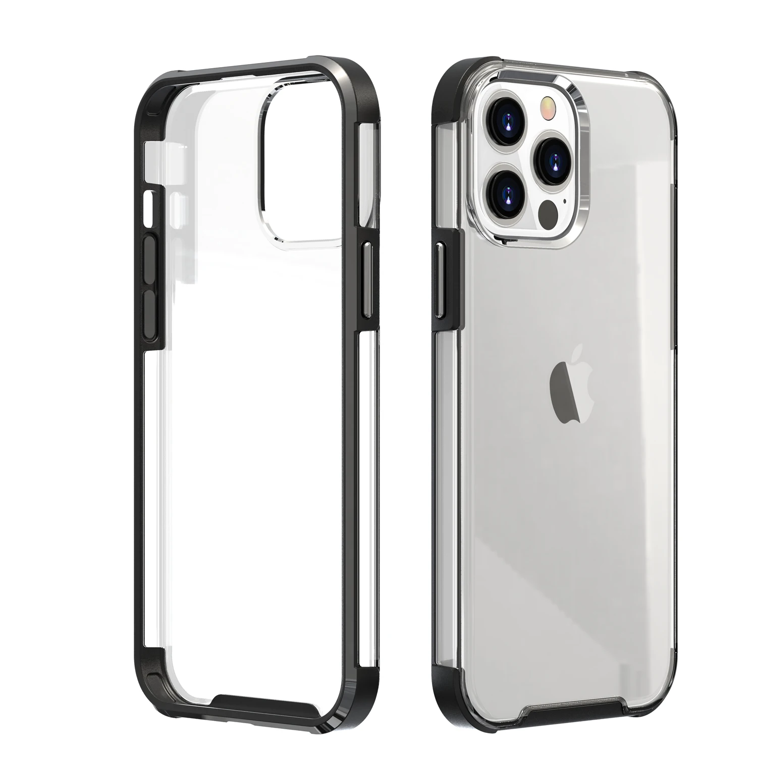 

TPU PC Hybrid Plate Mobile Phone Clear Cover for iPhone 13/13Pro/13ProMax Case Shockproof Back Cover