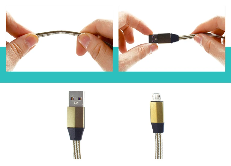 1 Meter 2.1A data cable flat data transmission quick charger cable cable usb for Android Phones - ANKUX.COM