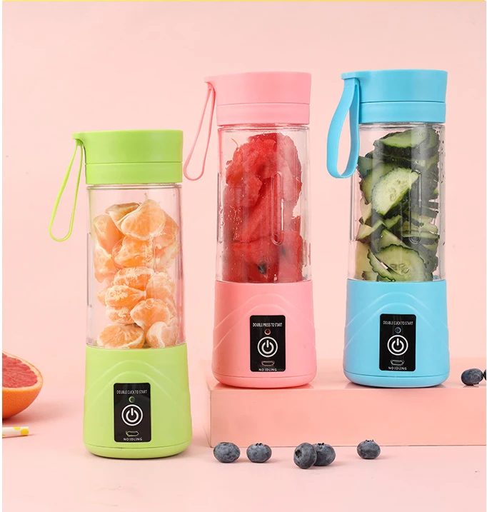 

2022 portable juicer manual blender electr usb juicer 6 Blades Juicer Cup Machine Rechargeable Fruit Juice Portable Blenders