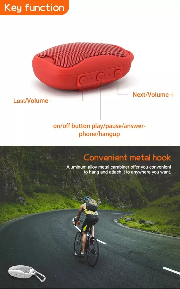 OEM Waterproof keychain mini portable small wireless mini mp3 speaker blue-tooth speaker for shower - ANKUX.COM