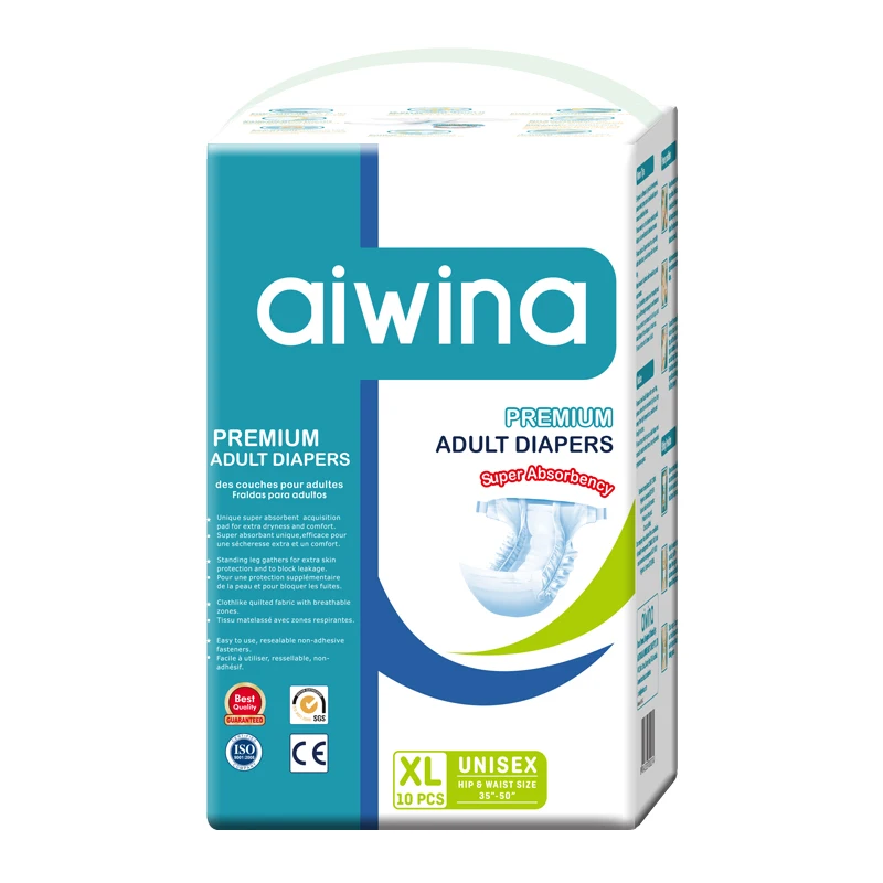 

AIWINA offer oem european germany extra thick pe film types of b fit adult diaper 7000ml for adults price