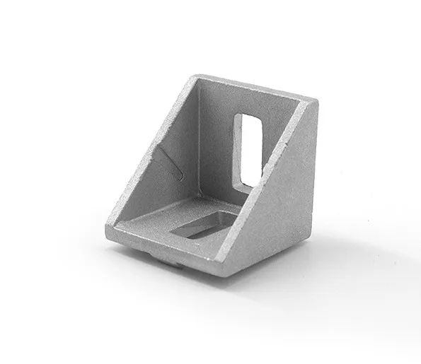 Factory Price 4040E-8/10 Clear Finish Aluminum Open Shelving Inside Corner Bracket for Aluminium Profile#1038