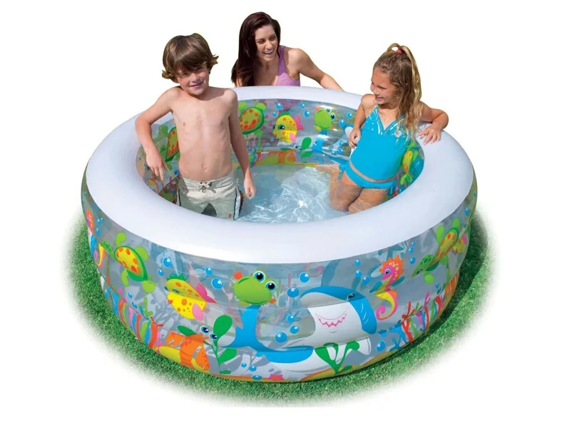 

Original Intex 58480 Inflatable Kids Pool Outdoor Above Ground AQUARIUM POOL