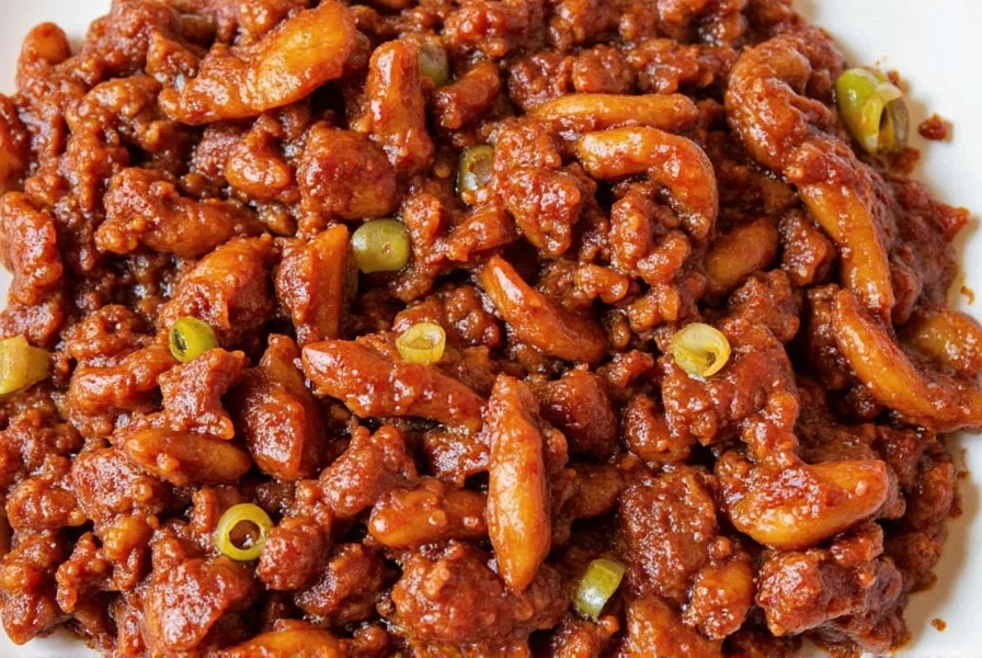 Korean BBQ sauce drizzled over grilled meat