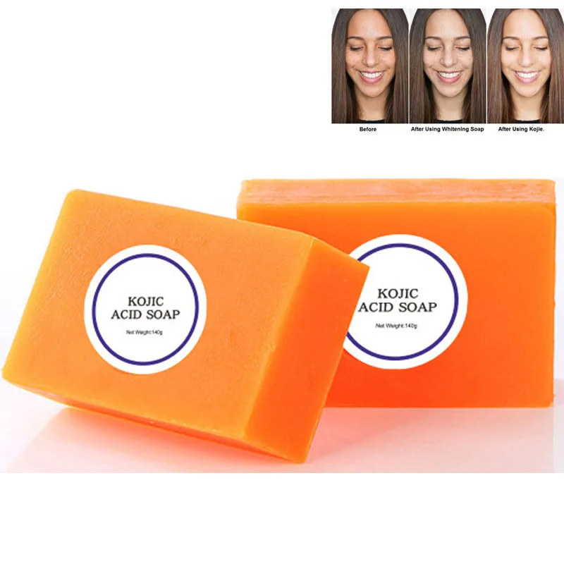 

Free Sample Kojic Acid Soap Dark Black Skin Lightening Handmade Soap Glutathione Whitening Toilet Soap