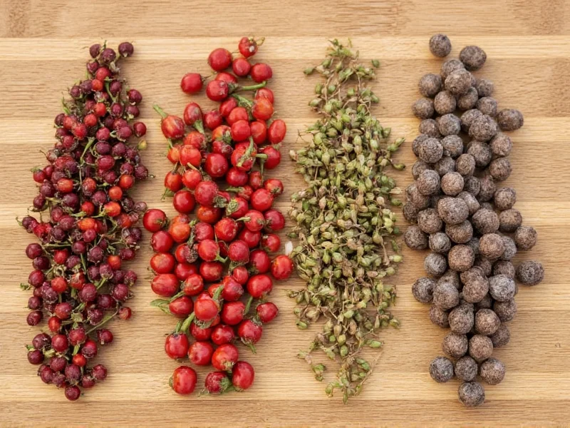 4 Main Types of Peppercorns: Black, White, Green & Red Explained