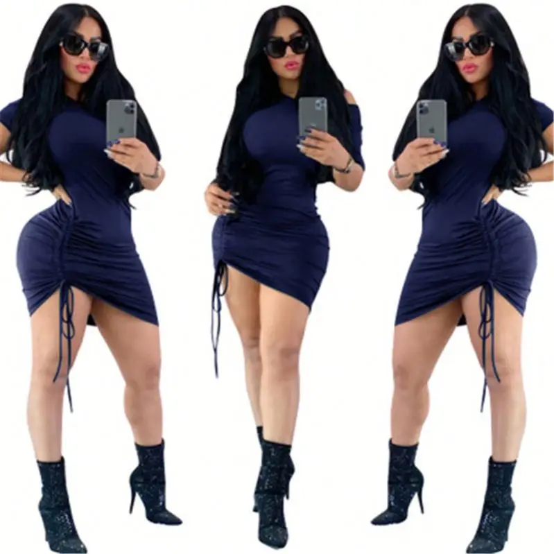 

Women's Colorful Dress Bodysuit Fashion Sexy Casual Ladies Nightclub Skirt Hot Sale Tight Dress, Picture