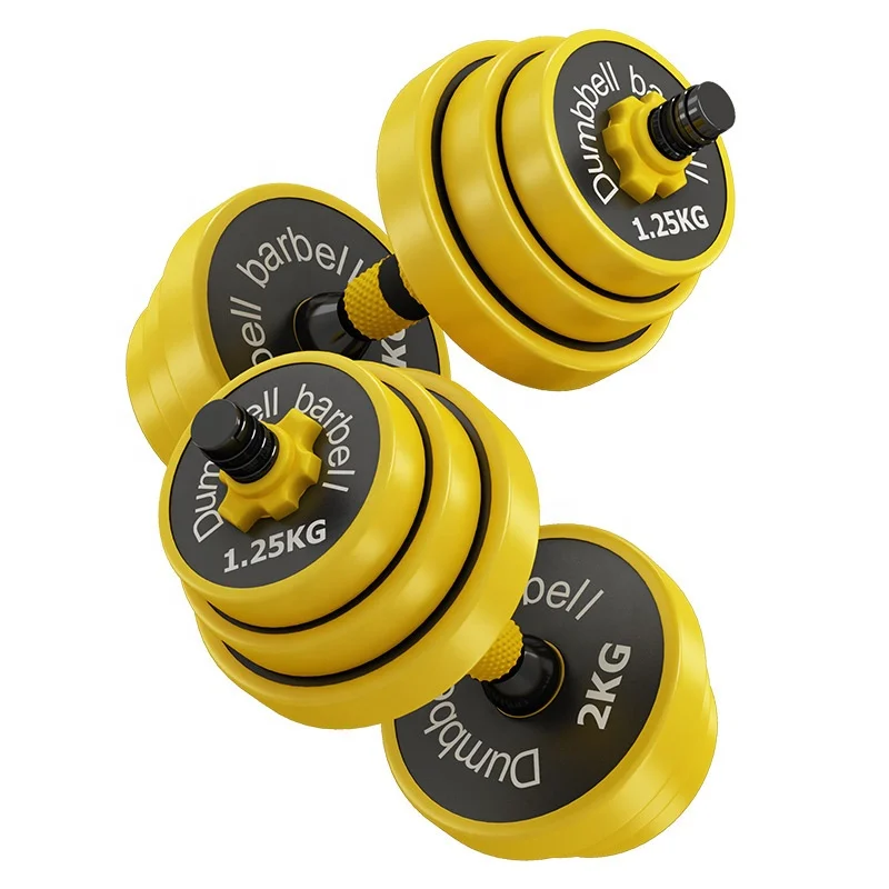 

Hot style European Men's Fitness Home Equipment A pair of adjustable weight barbell set combined dumbbells, Black