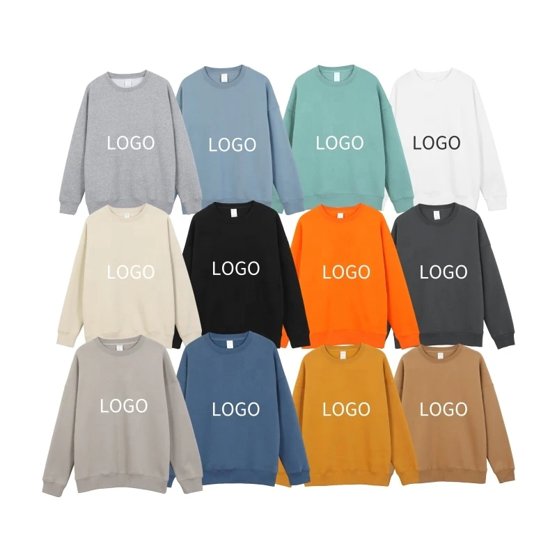 

2021 new design crew neck embossed custom mens plain crewneck sweatshirt for men, Customized color
