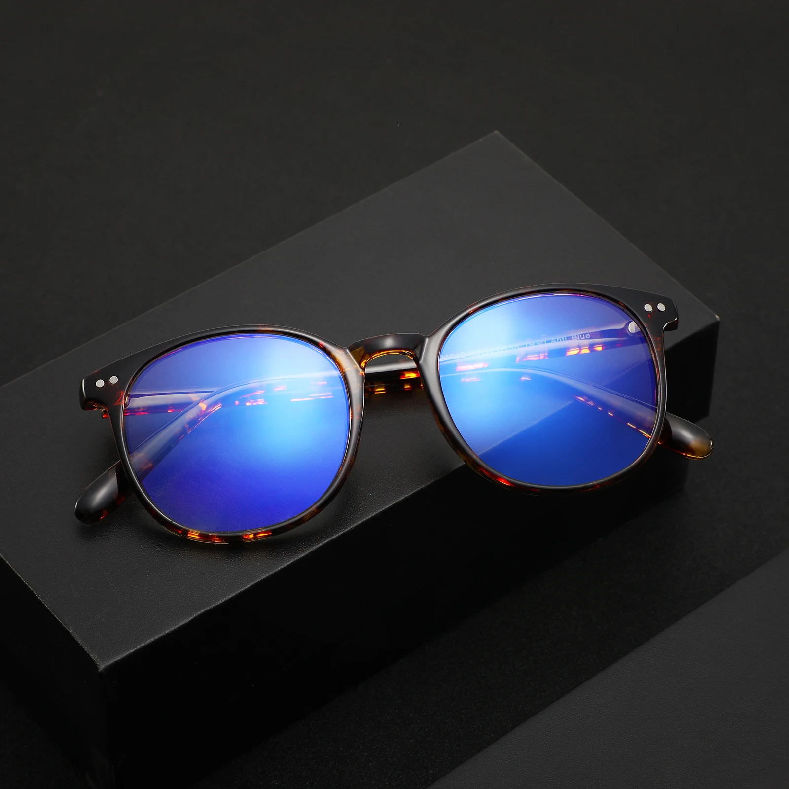 

2022 Wholesale Round Large size TR90 Anti-Fog Blue Light Blocking Glasses for Eye Protection, Customize color
