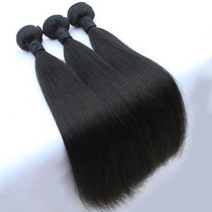 Double Weft Wholesale Hair Bundles Silky Straight 10A Grade Mink Virgin Brazilian Hair