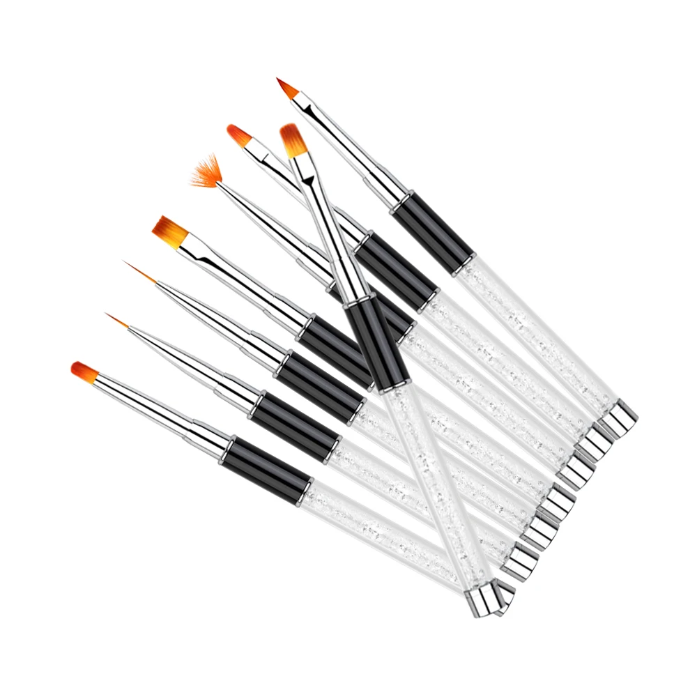 

The latest professional handle nail painting pen acrylic nail polish brush nail salon brush, Black