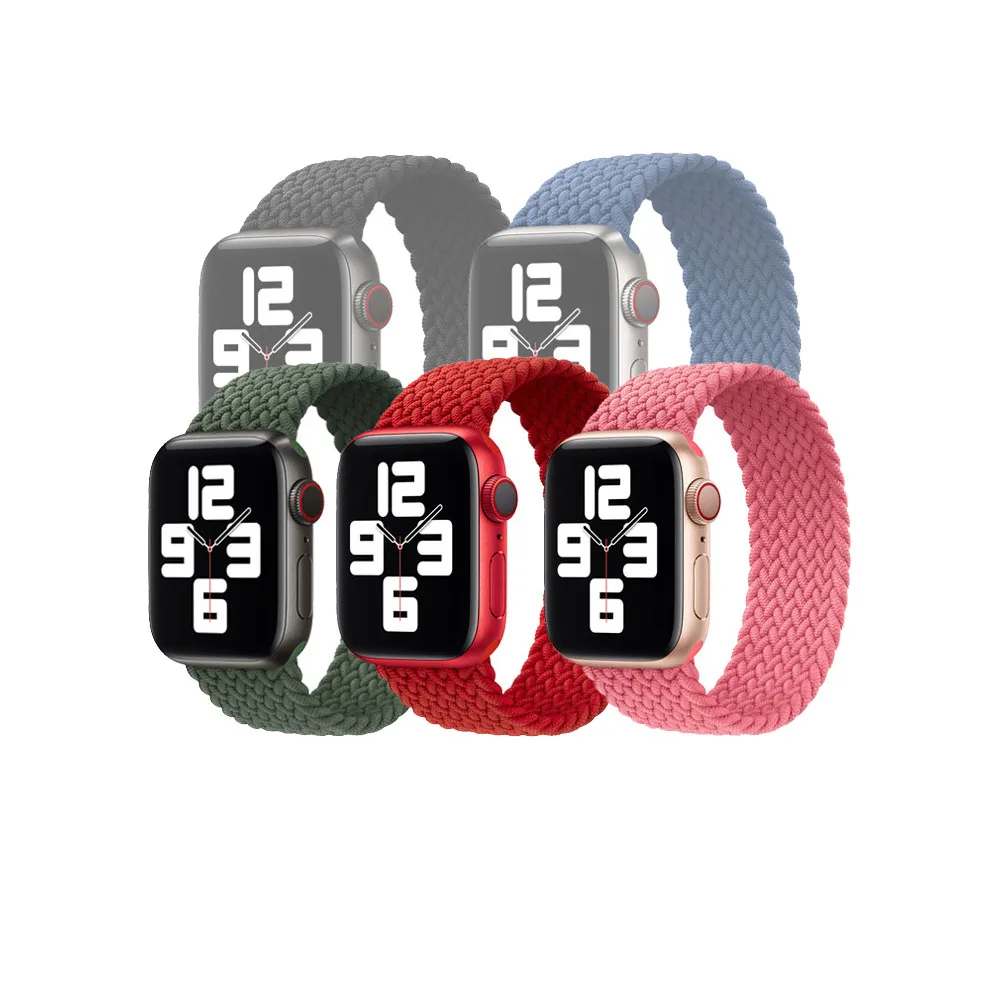 

Nylon braid/overall style Braided solo loop apple watch band Universal 6/5/4/3/2/1/SE braided apple watch band