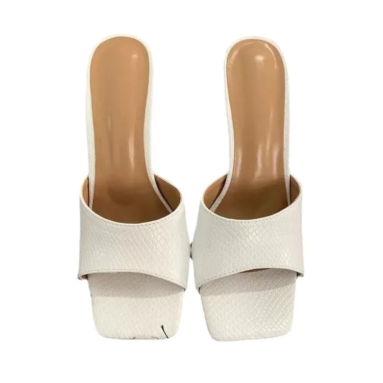 

2022 Summer Women Footwear Heels Sandals Sexy High Heel Slipper Stiletto Pumps Open Toe Slippers
