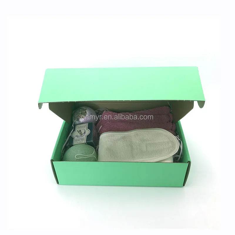 

wedding favor gifts and giveaway luxury bathroom items private label gift spa package box with bag for candle bath scr