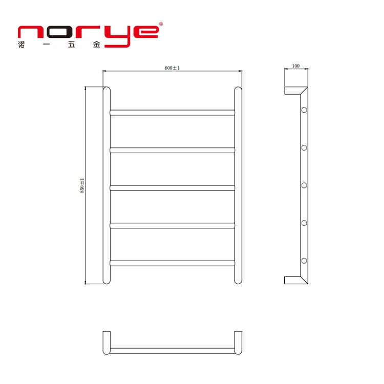 Norye Stainless Steel 201/304 Electric Heated Towel Rail Electric Towel Warmer