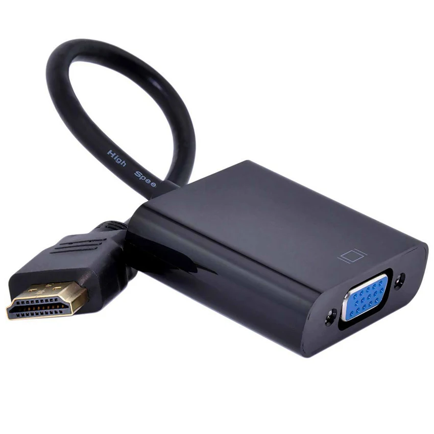 High Quality Hdmi Male To Vga Rgb Female Hdmi To Vga Video Converter
