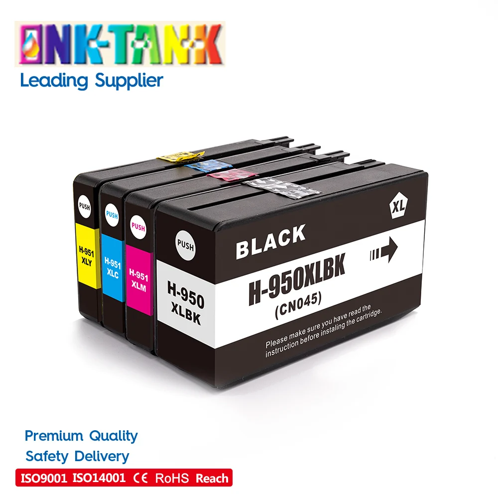 

INK-TANK 950XL 950 951 XL 951XL Premium Color Compatible InkJet Ink Cartridge For HP950 For HP951 For HP Officejet Pro 251dw