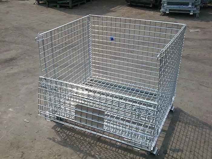 Warehouse Rack Heavy Duty Mesh Box Wire Cage Metal Bin Storage Cage-4 