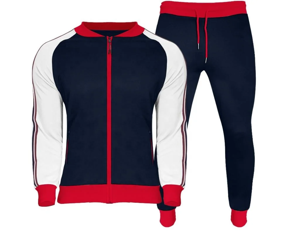 

Matching colors Men's spring jogger sportswear Set Suit