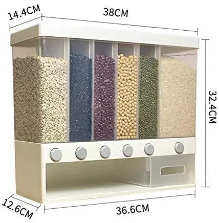 

2021 Amazom hot sale clear cereal container ricer box food fresh storage box, Customized color