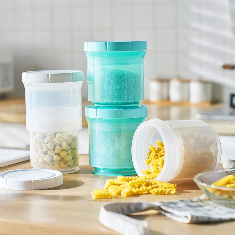

Portable container for household noodles kitchen storage container Chinese transparent easily buckled Round Storage, Customized color