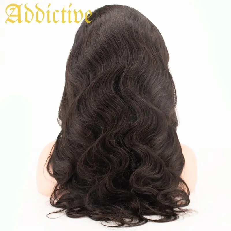 

Addictive Body Wave Swiss 5*5 Lace Closure Wig With Baby Hair Brazilian Human Raw Virgin Hair Transparent Wig For Black Woman