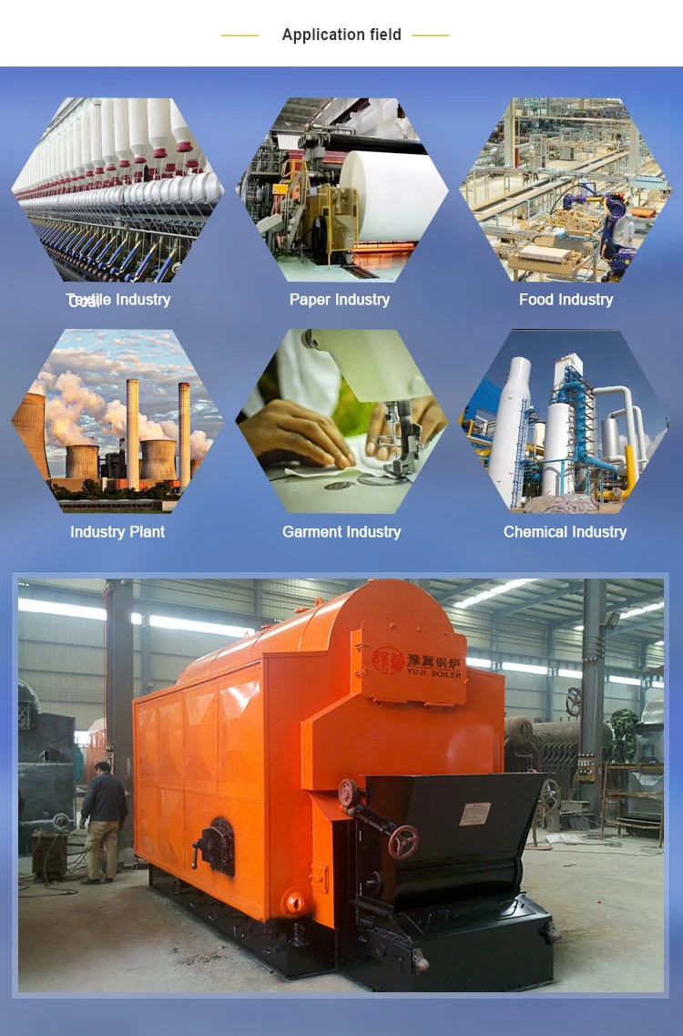 Yuji DZL Steam Small Biomass Boiler 2.5 Mpa