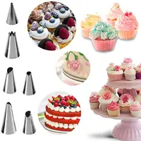 

Amazon Hot Sale Cupcake Decorating Icing Tips Stainless Steel Cake Decorating Tips