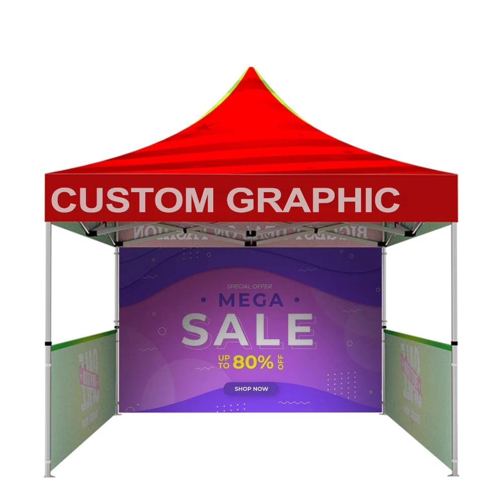 

Customgazebo Marquee Gazebo Canopy Trade Show Ez Up 10' 10' Tent