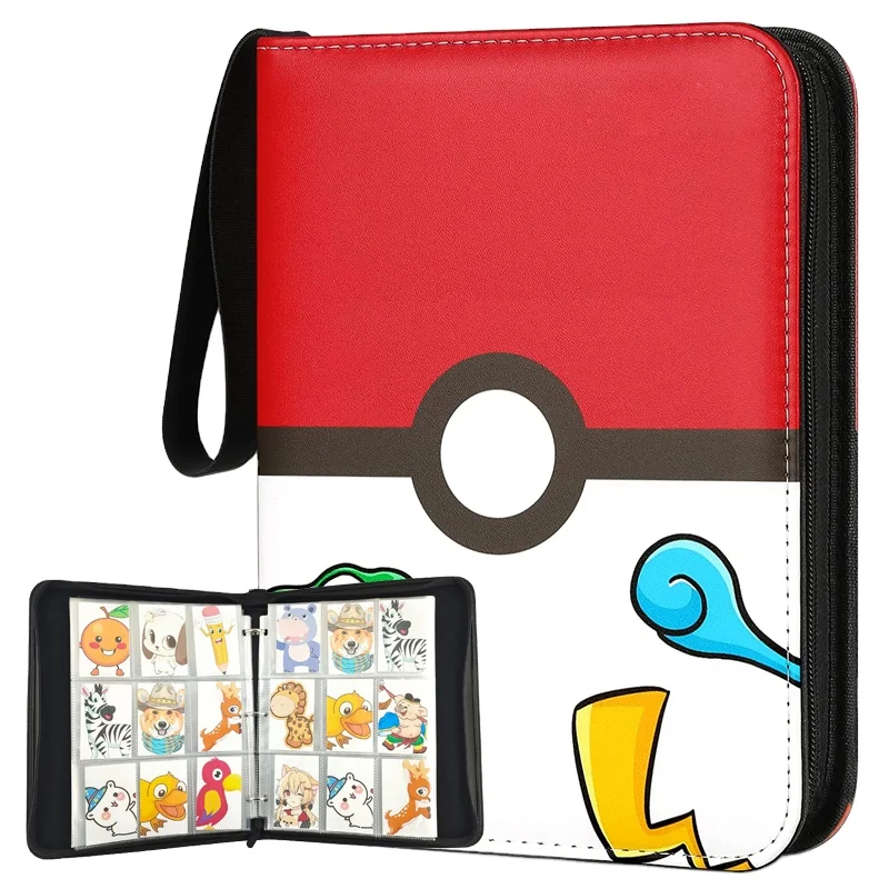 

Modernqiu PU Leather Custom 9 Pockets Trading Card Binder for Pokemon Cards
