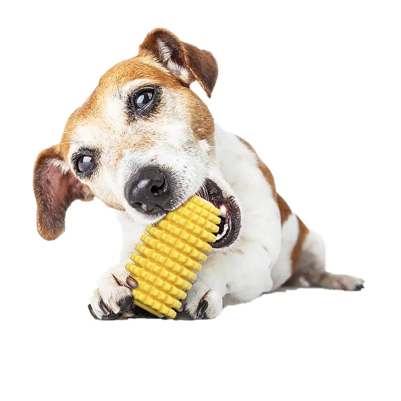 

2022 China Manufacturer Hot Sale Amazon Puppy Teething Cleaning Corn Shape Chew Toy Dog Toothbrush Toy, Yellow