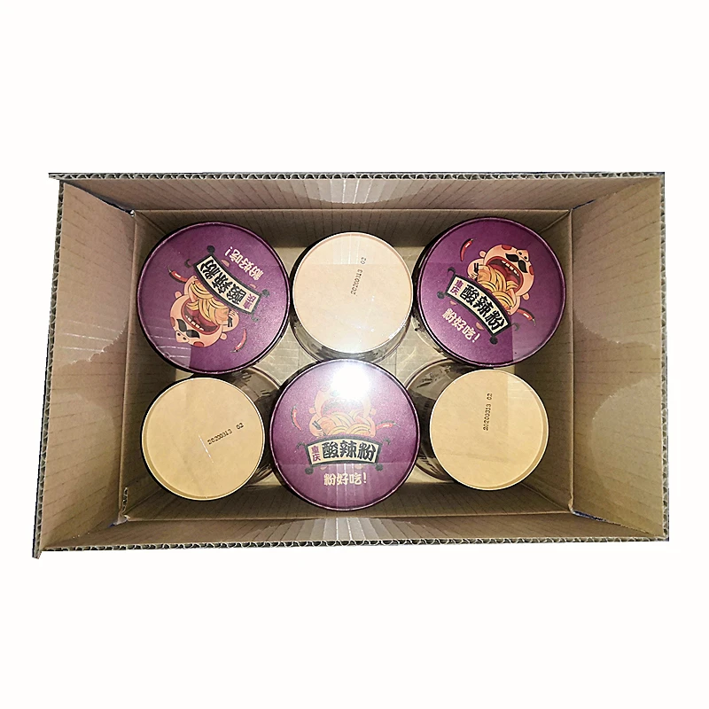 
Six cartons of Lixing hot and sour noodles Chinese vermicelli instant noodles package food sweet potato noodles Chinese food 