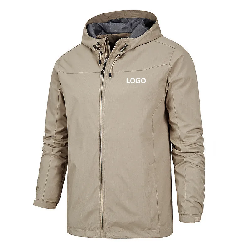 

Wholesale Fashion Custom men's polyester reflective windbreaker jacket vintage retro waterproof windbreaker